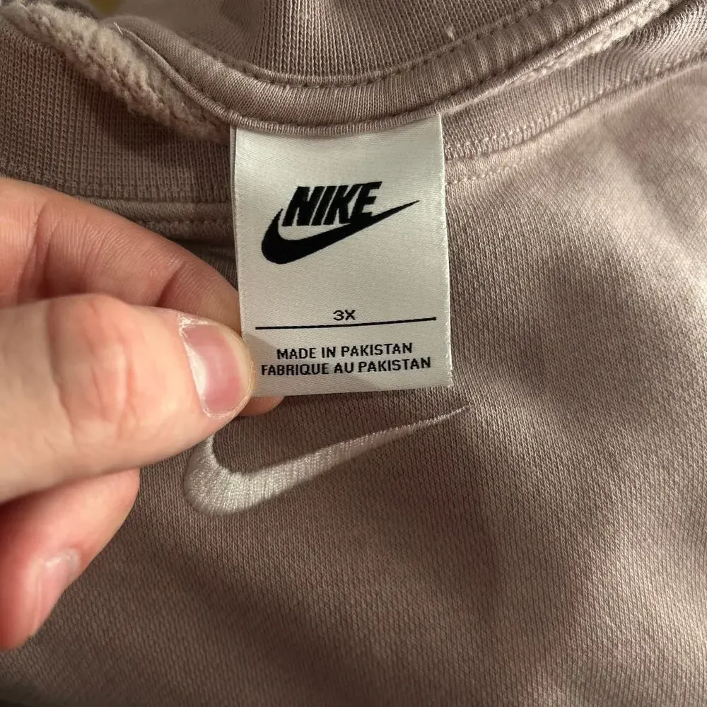 Women's Pink Nike Sportswear Phoenix Fleece Oversized Crewneck Sweatshirt 3XL